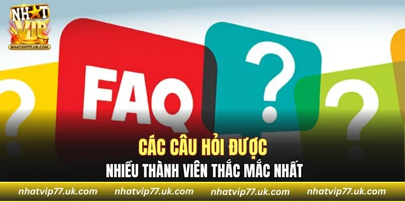 Các câu hỏi được nhiều thành viên thắc mắc nhất