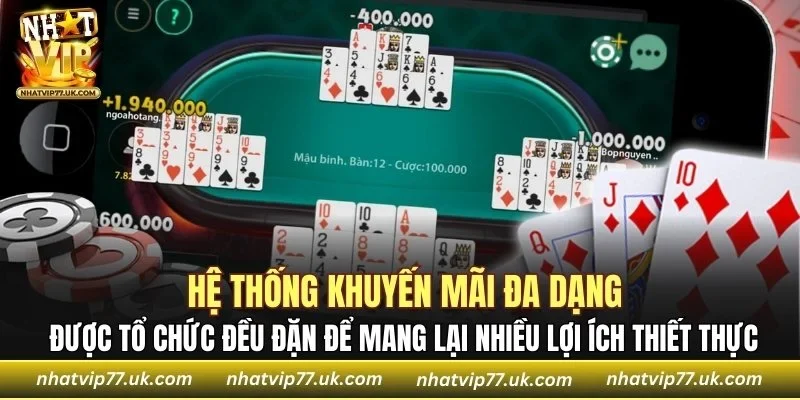 Hệ thống khuyến mãi đa dạng